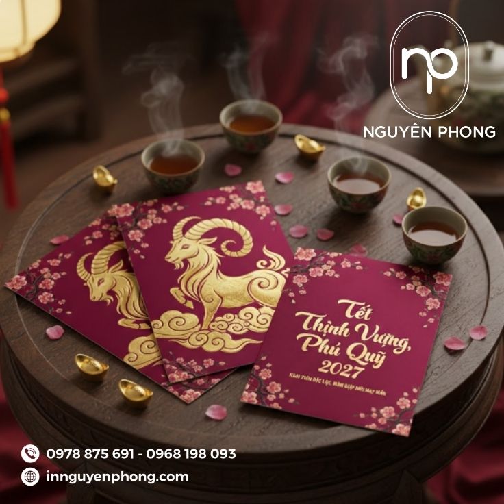 Kích thước bao lì xì có thể tuỳ chỉnh theo yêu cầu cá nhân 